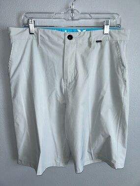 Hurley Light Gray Men’s Performance Shorts Size 33